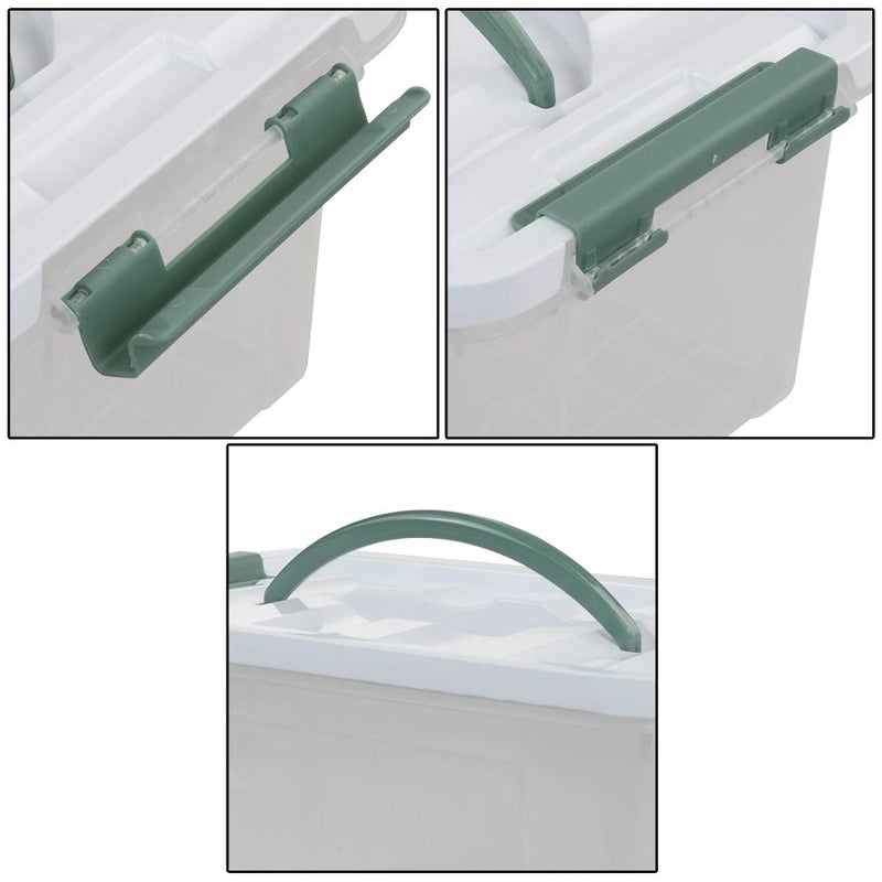 Pekky 6 Quart Storage Container Box with Handle and Latching Fresh Design, Small Toy Organizer Bin, 2-Packs - Image 5